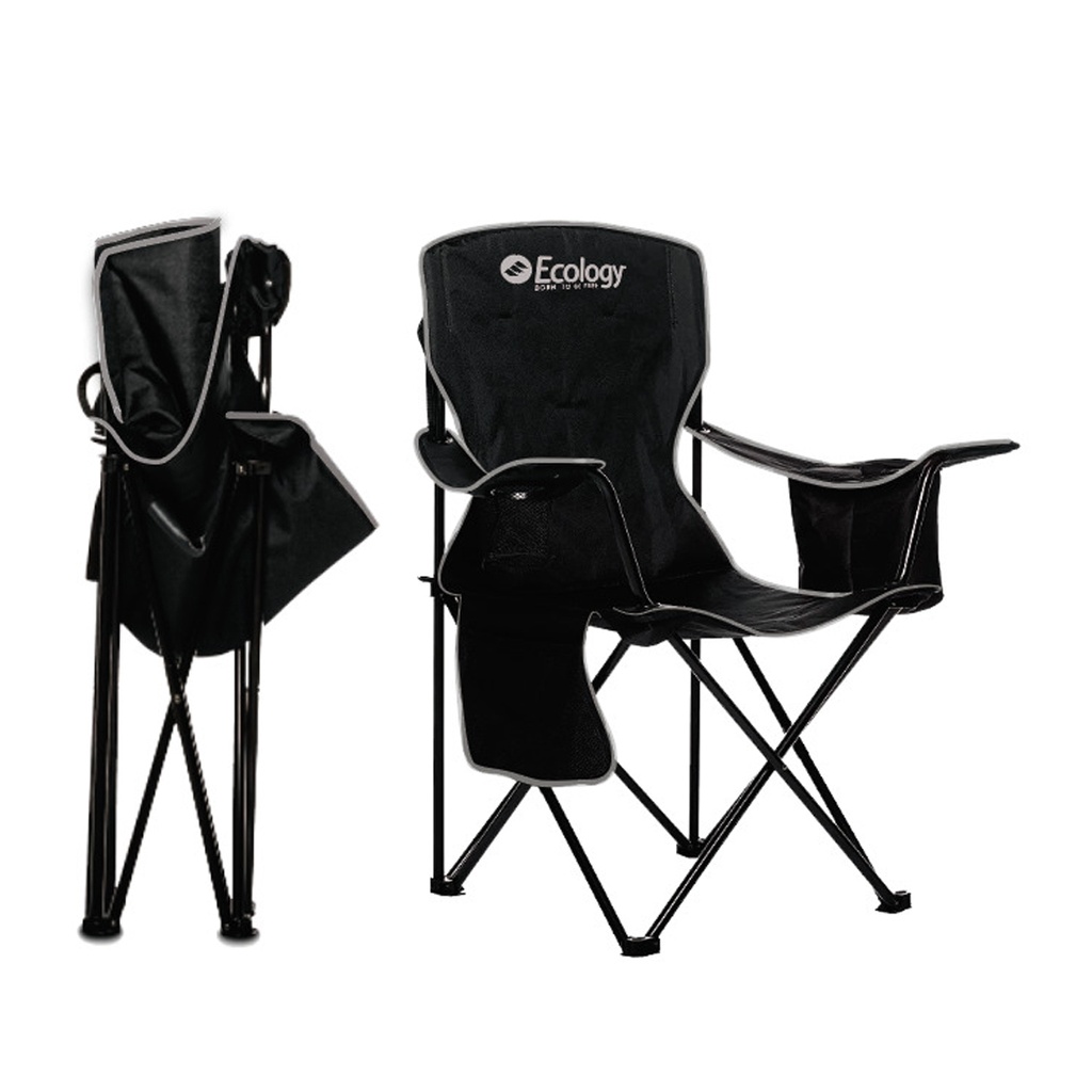 Silla Plegable de Camping Playera Ecology Holiday con Cooler y Bolsillo