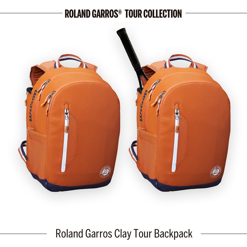 Bolso de Tenis Wilson Roland Garros Tour Backpack (Mrr/Bl) (Z660100)
