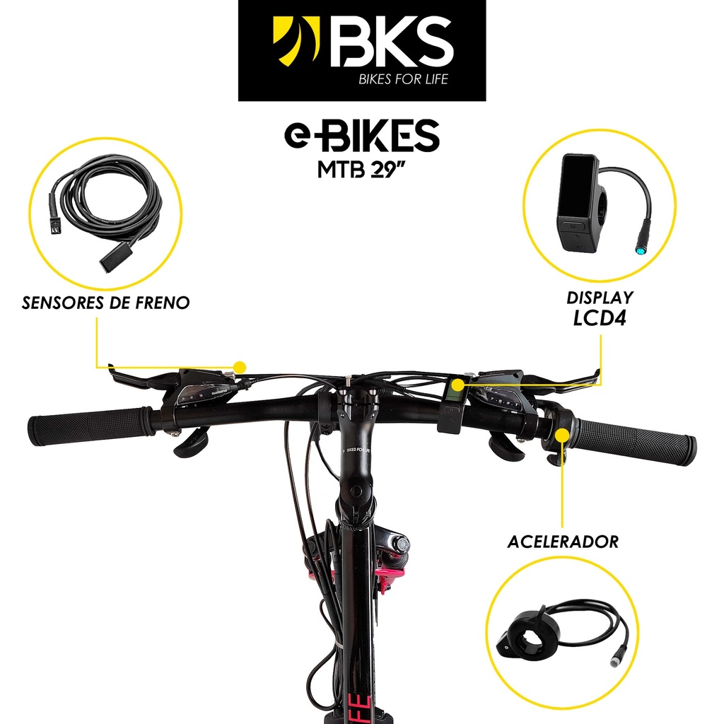 Kit Convertidor a Bicicleta Eléctrica Bks URBAN 29" 48V 500W