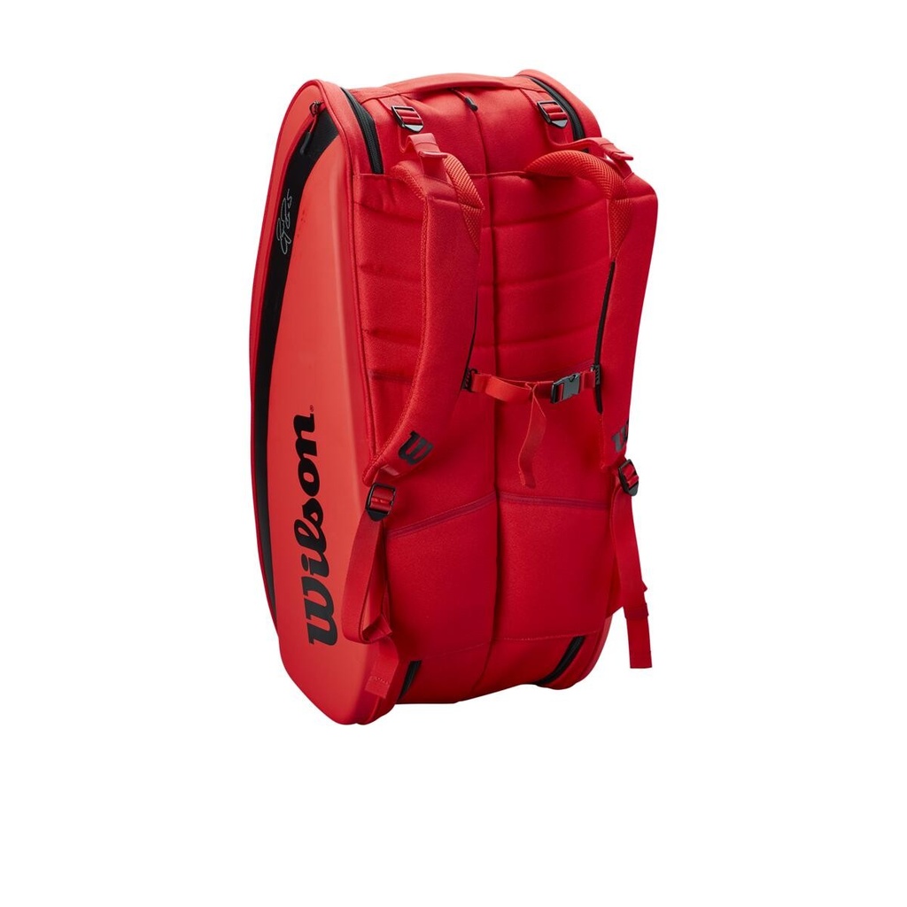 Bolso de Tenis Wilson Roger Federer Dna 12Pk (ROJO) (Z600100)