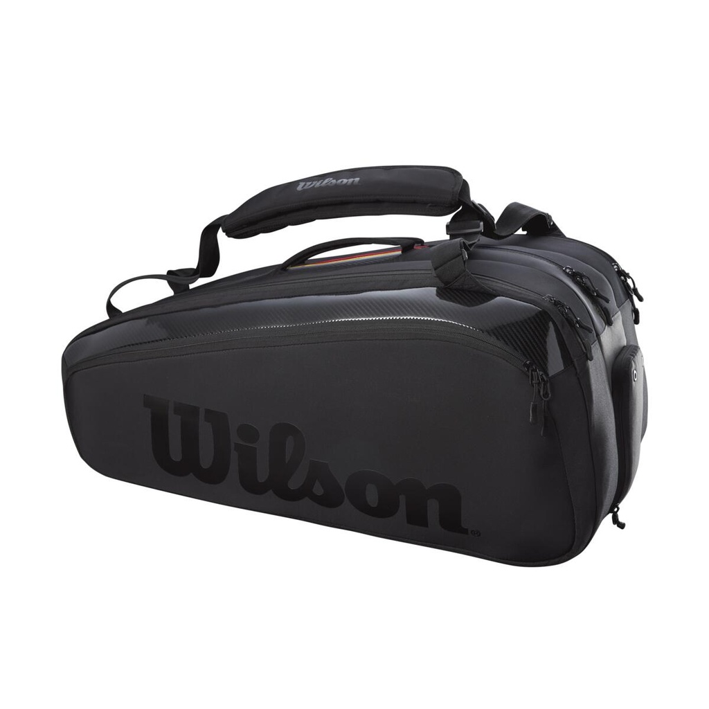 Bolso de Tenis Wilson Super Tour 15 Pk Pro Staff Negro