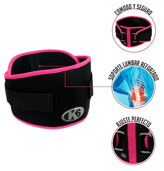 Cinturón para levantar Pesas K6 Medusa Ajustable, para Damas