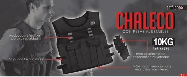 Chaleco K6 con Peso de 10 kg