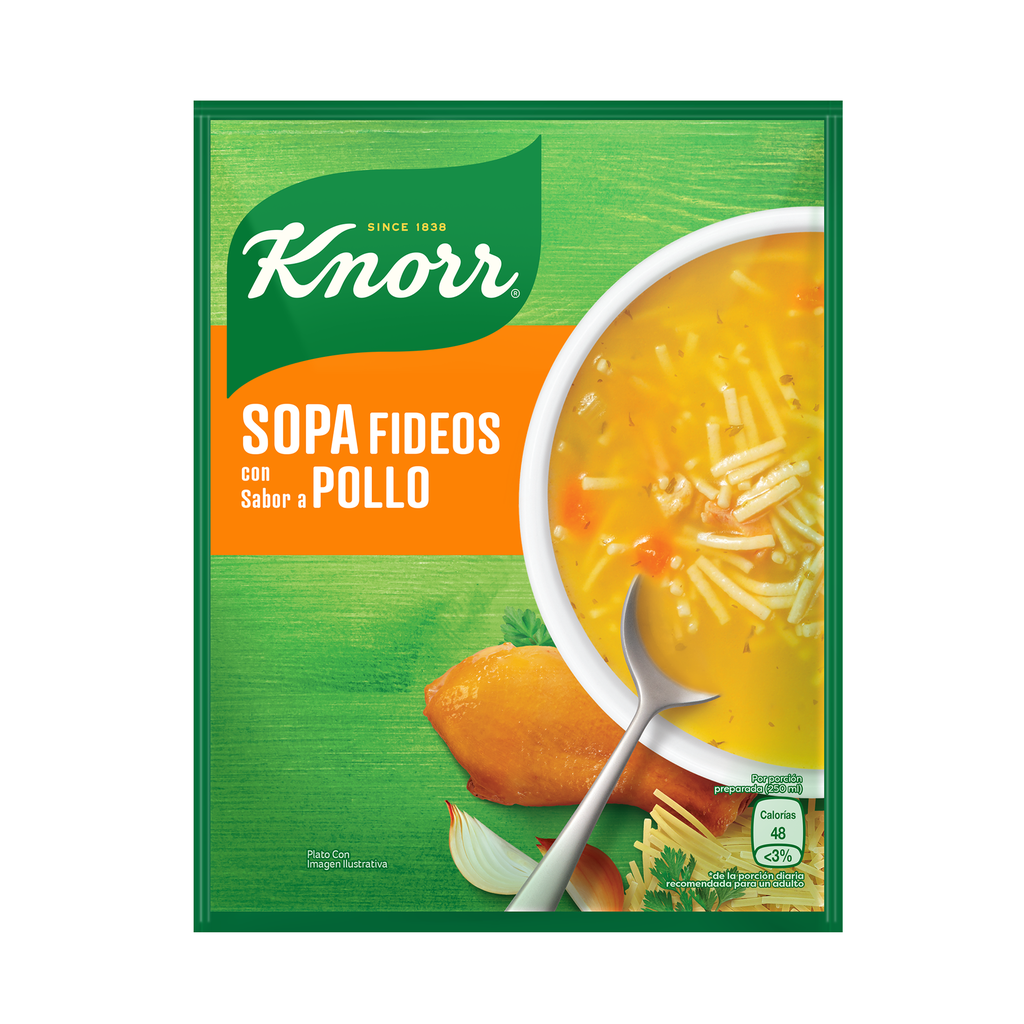 Knorr Promo 2 Sopas 60 Gr + 1 Cubito 12 Unds
