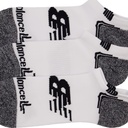 Media Corta New Balance No Show Run 3 Pack Blanco