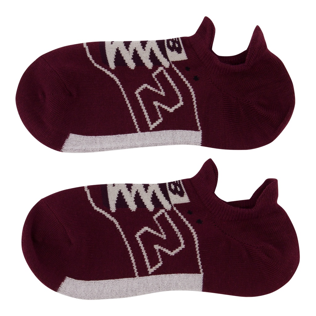 Media Corta New Balance Sneaker No Show Vinotinto