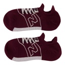 Media Corta New Balance Sneaker No Show Vinotinto