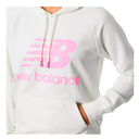Sweater de mujer New Balance Essentials Blanco/Rosado