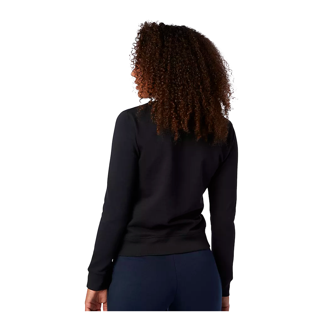Sudadera de Mujer Ml New Balance Essentials Crew Fleece Negro