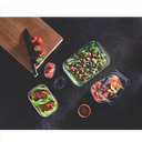 Envases 20 piezas de profundidad media con Cierre Hermético transparente Brilliance Rubbermaid