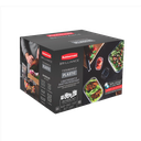 Envases 20 piezas de profundidad media con Cierre Hermético transparente Brilliance Rubbermaid