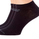 Media Corta New Balance Cottom Flat 3 Pack Negro