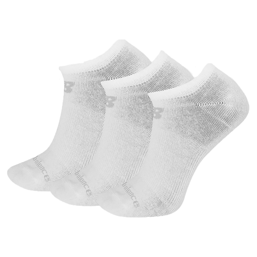 Media Corta New Balance Cottom Flat 3 Pack Blanco