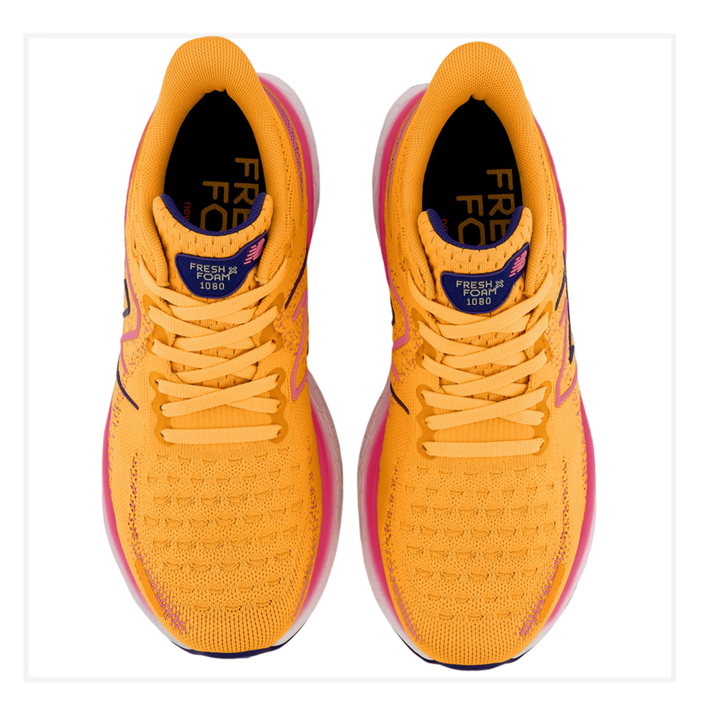 Zapato de mujer Running New Balance 1080 v12 Amarillo/Rosado
