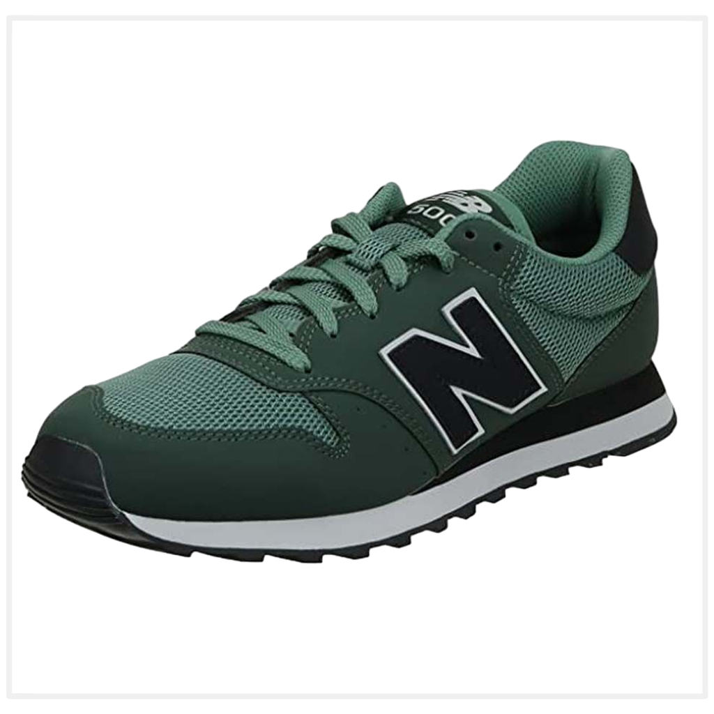 Zapato de Hombre New Balance 500 Verde/Negro