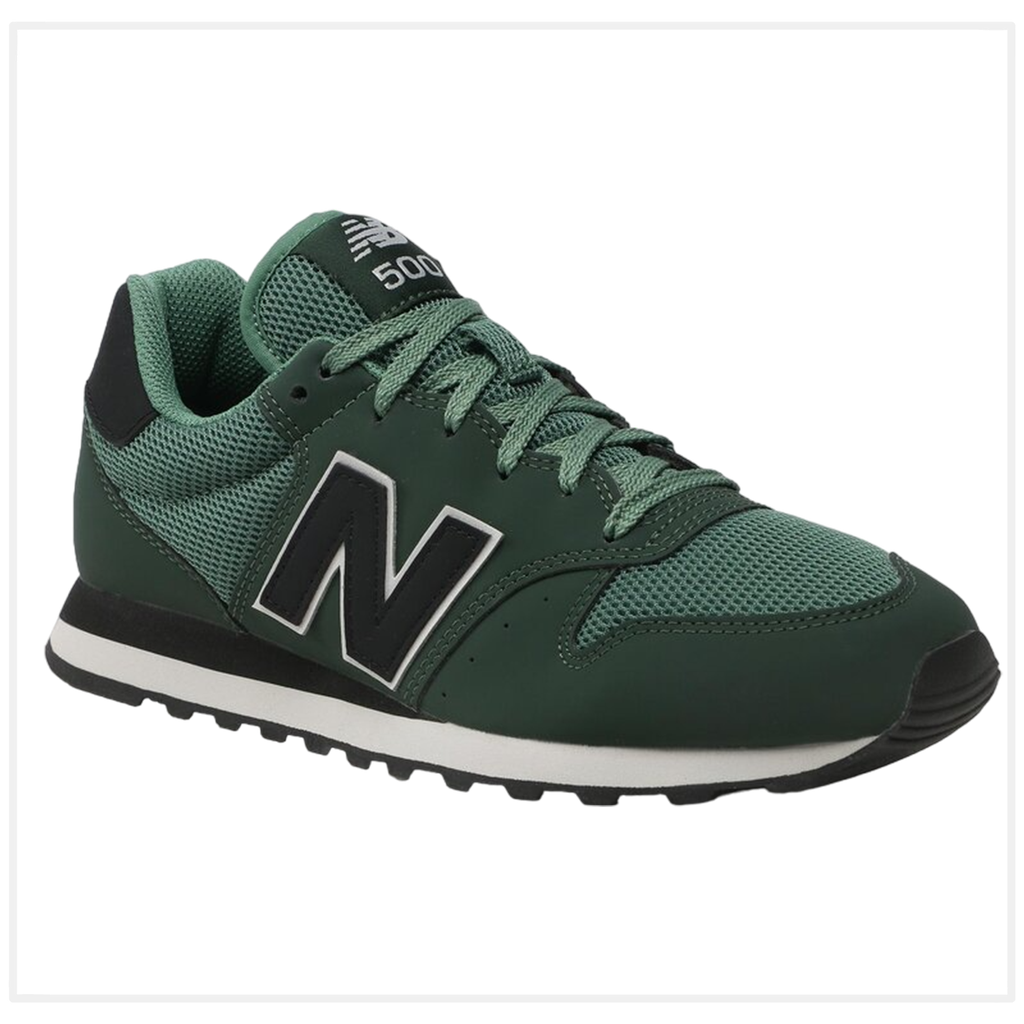 Zapato de Hombre New Balance 500 Verde/Negro