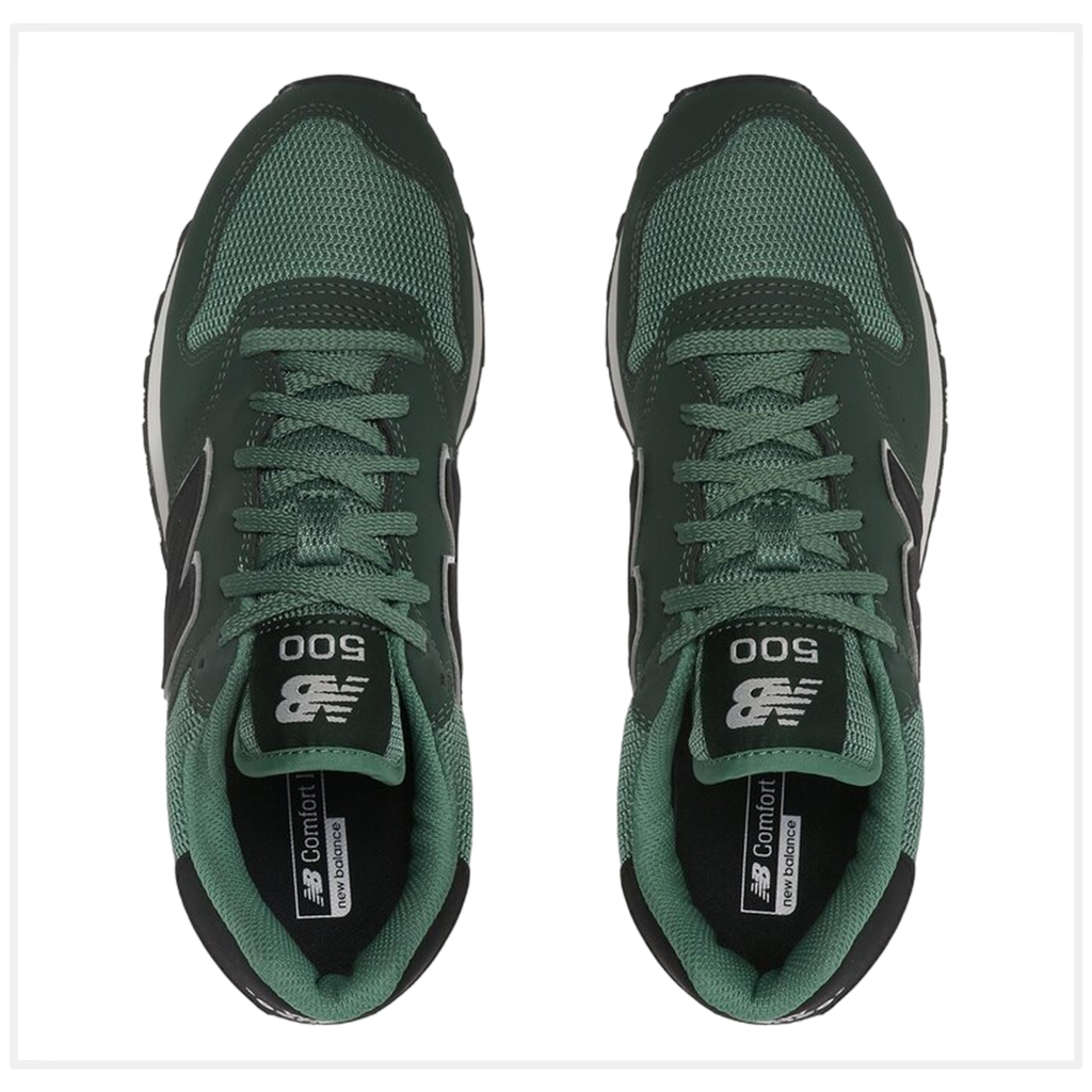 Zapato de Hombre New Balance 500 Verde/Negro