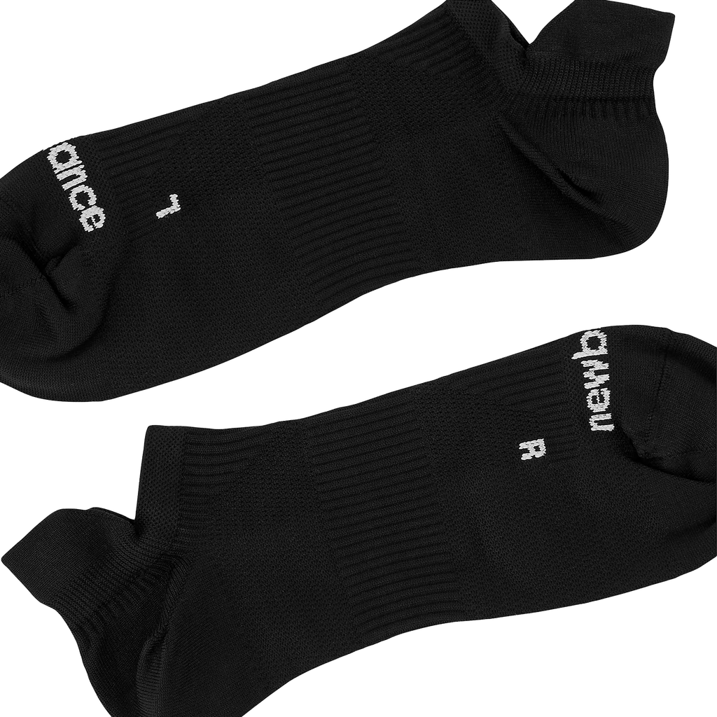 Media Corta New Balance Run Knit Flat No Show Negro