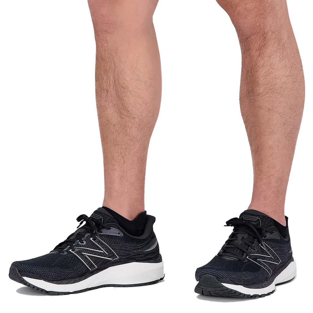 Media Corta New Balance Run Knit Flat No Show Negro