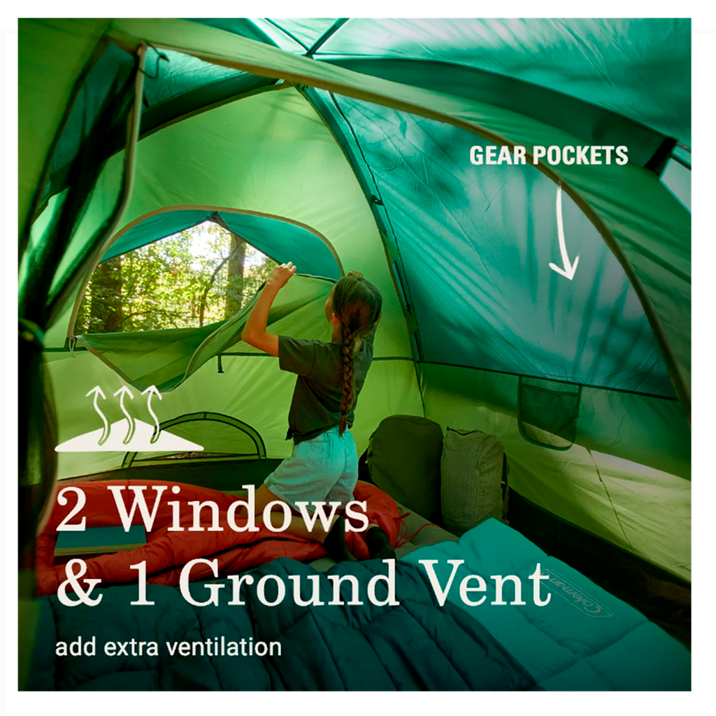 Carpa Coleman Sundome® para 4 personas Verde