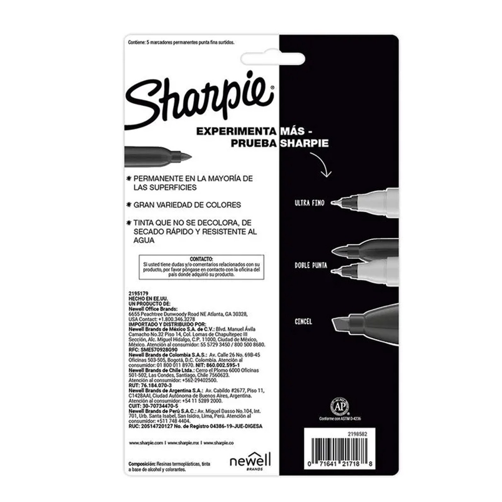 SHARPIE FINE RETRATOS TX5
