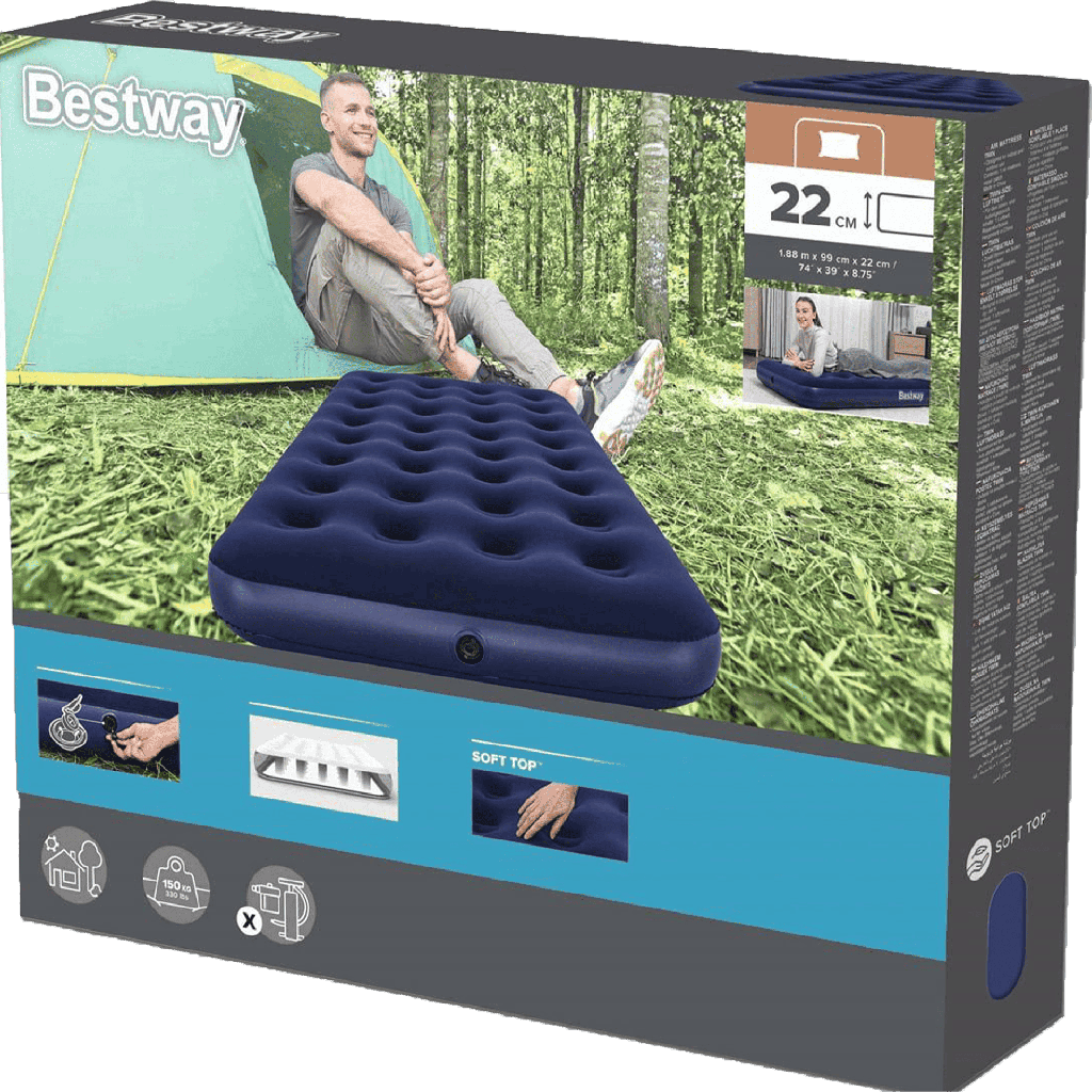 Colchón Inflable Individual Bestway Pavillo 1.88m x 99cm x 22cm