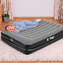 Colchón Inflable Queen con Bomba De Aire Integrada Bestway Tritech 2.03m x 1.52m x 46cm