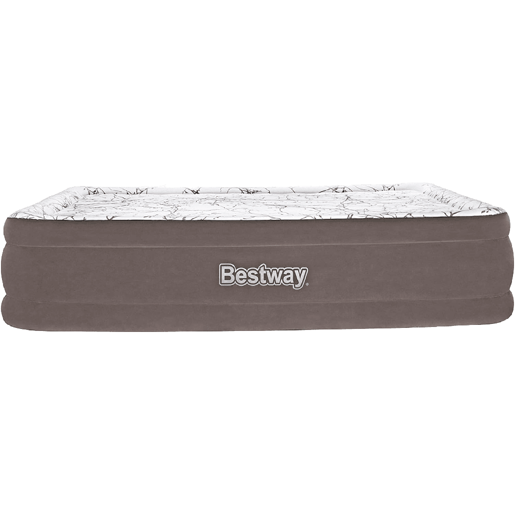 Colchón Inflable Queen con Bomba Aire AC Bestway Tritech Cushify Top 2.03m x 1.52m x 46cm