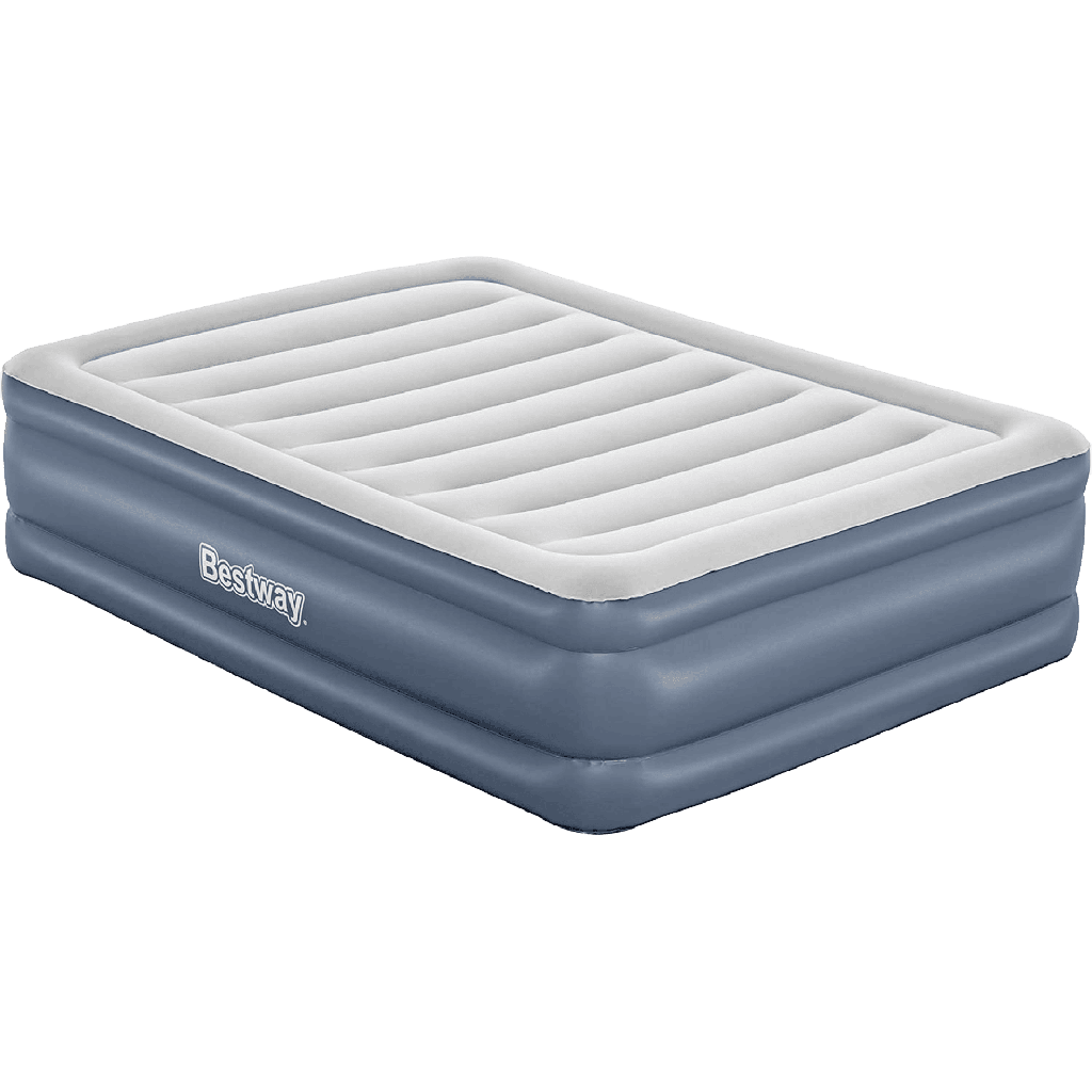 Colchón Inflable Queen con Bomba De Aire Integrada Bestway Tritech 2.03m x 1.52m x 46cm