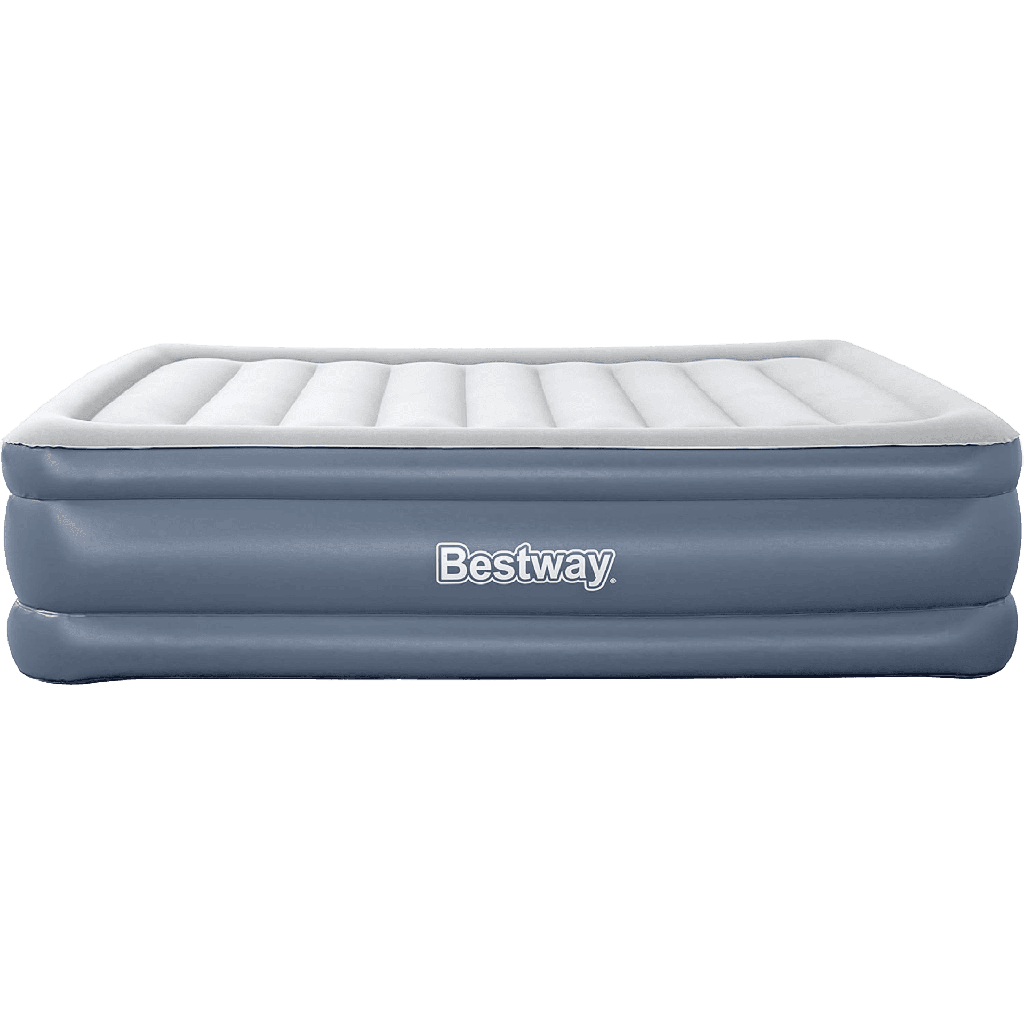 Colchón Inflable Queen con Bomba De Aire Integrada Bestway Tritech 2.03m x 1.52m x 46cm