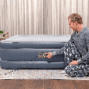 Colchón Inflable Queen con Bomba De Aire Integrada Bestway Tritech 2.03m x 1.52m x 46cm