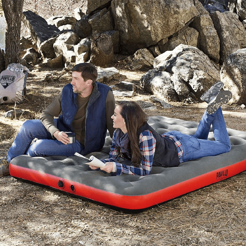 Colchón Inflable Queen Bestway  Roll & Relax Pavillo 1.88m x 99cm x 22cm