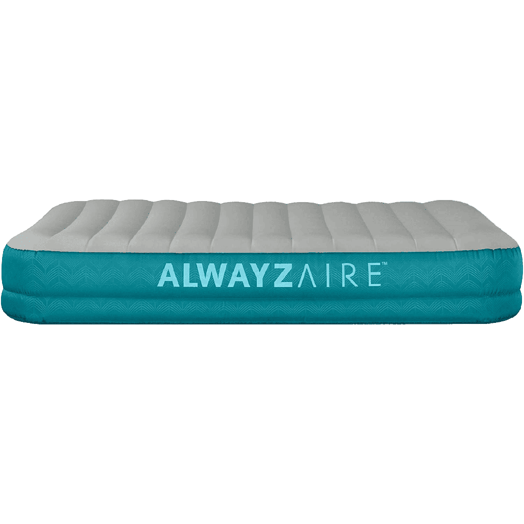 Colchón Inflable Queen con Bomba Recargable Bestway AlwayzAire Fortech 2.03 m x 1.52 m x 36 cm