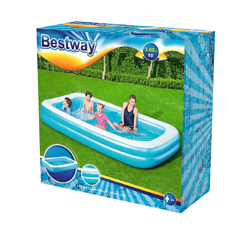 Piscina Rectangular Familiar Pool Bestway 3.05m x 1.83m x 46cm