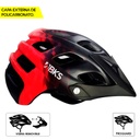 Casco de Bicicleta para Adultos BKS MTB H360 (Negro-Rojo)