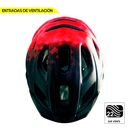 Casco de Bicicleta para Adultos BKS MTB H360 (Negro-Rojo)
