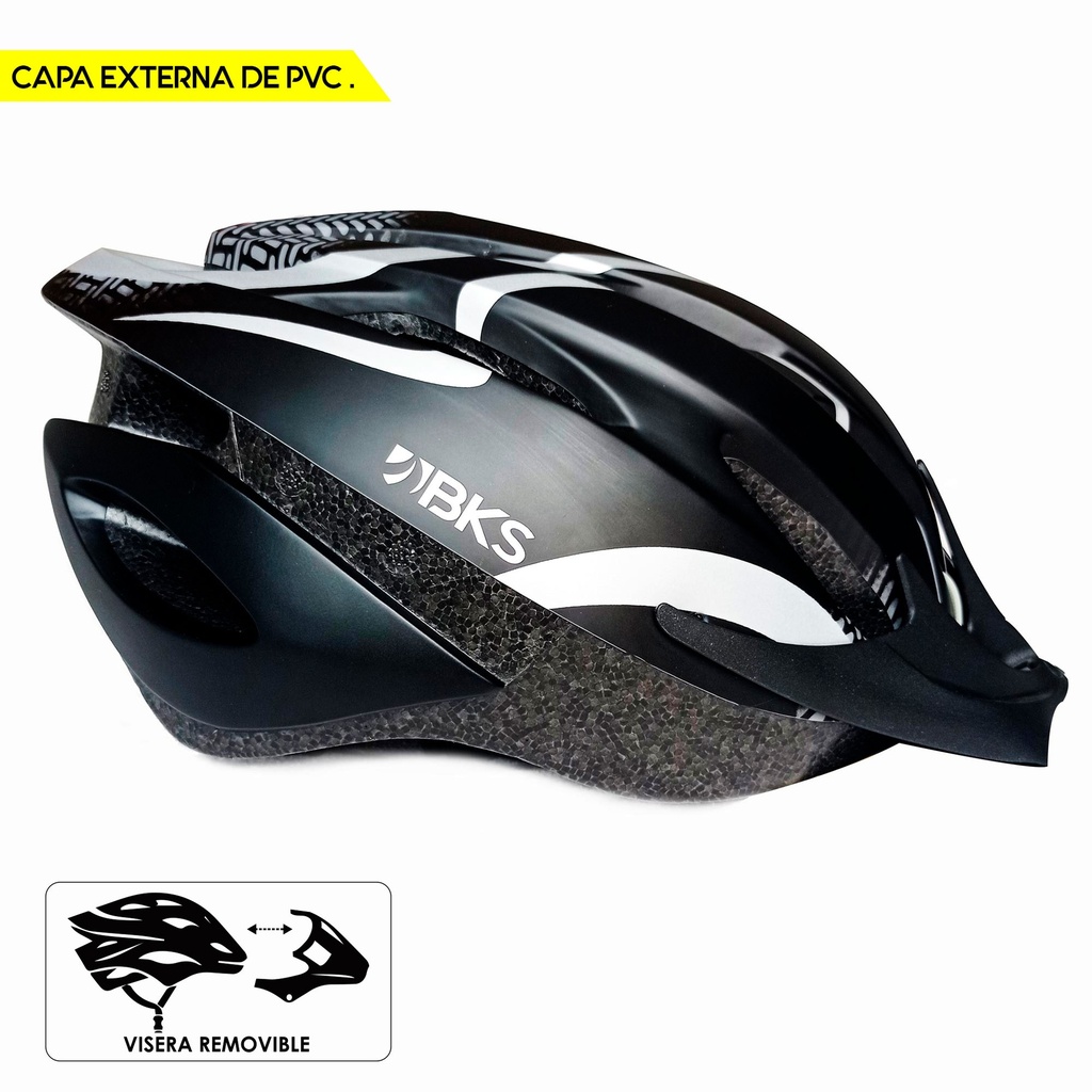 Casco de bicicleta BKS Urban H330 (negro-gris)
