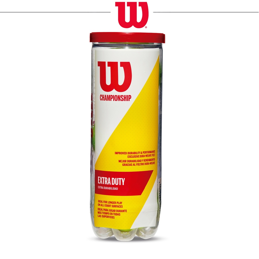 Combo Pelotas de Tenis Wilson Championship Extra Duty 3P X 12T 