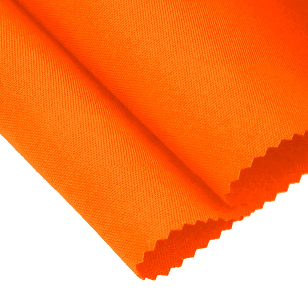 Loneta de Poliéster Naranja Fluorescente 210D - 115G/M Rollo 50mt