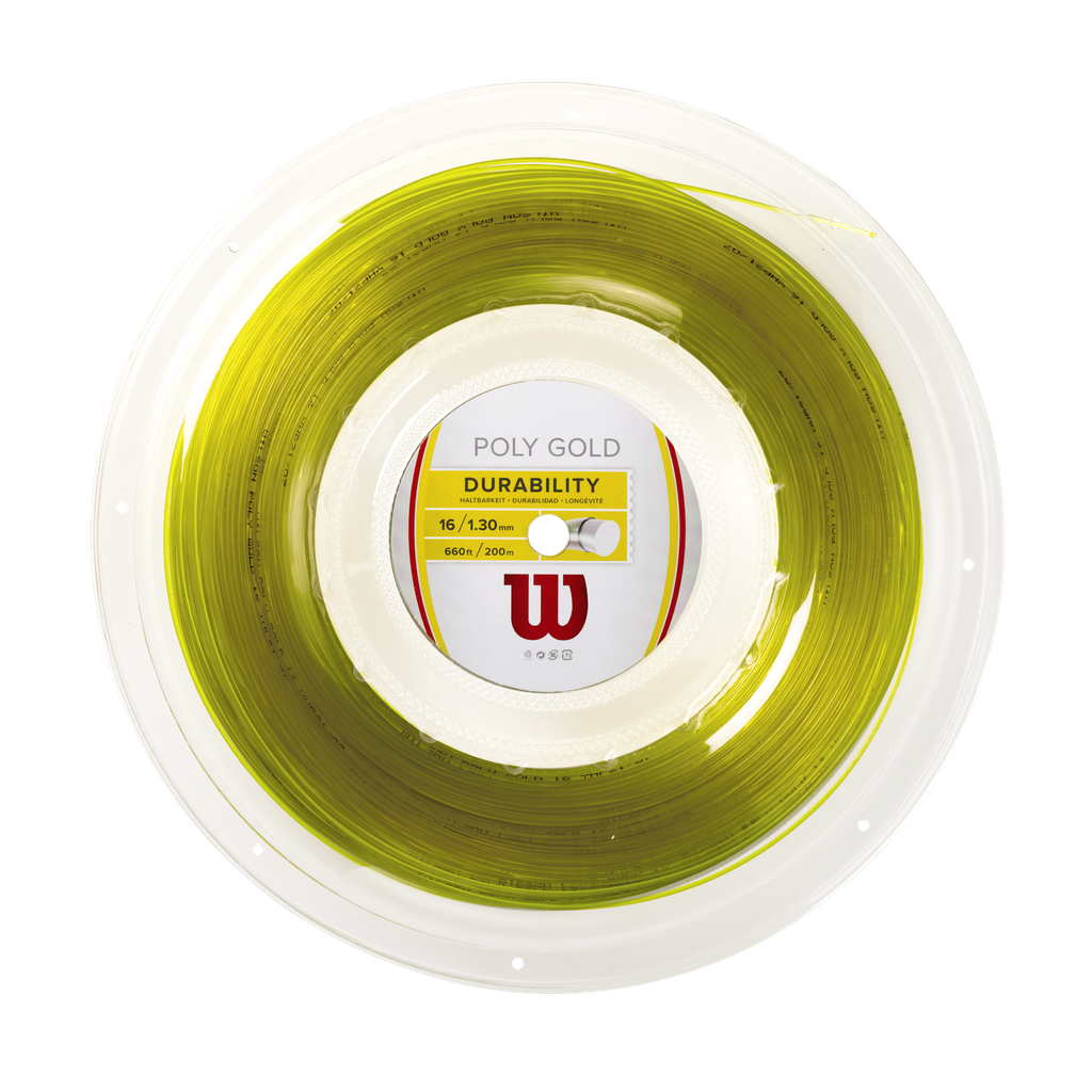 Cuerda Wilson Poly Gold calibre 16 Reel de 200 mts