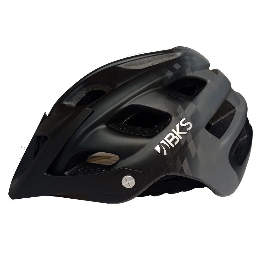 [33669] Casco de Bicicleta para Adultos Bks MTB H360 (Negro-Gris) (L)