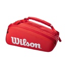 Bolso de Tenis Wilson Super Tour 15 Pk Pstff Rojo