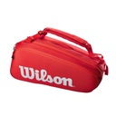 Bolso de Tenis Wilson Super Tour 9 Pk Rojo
