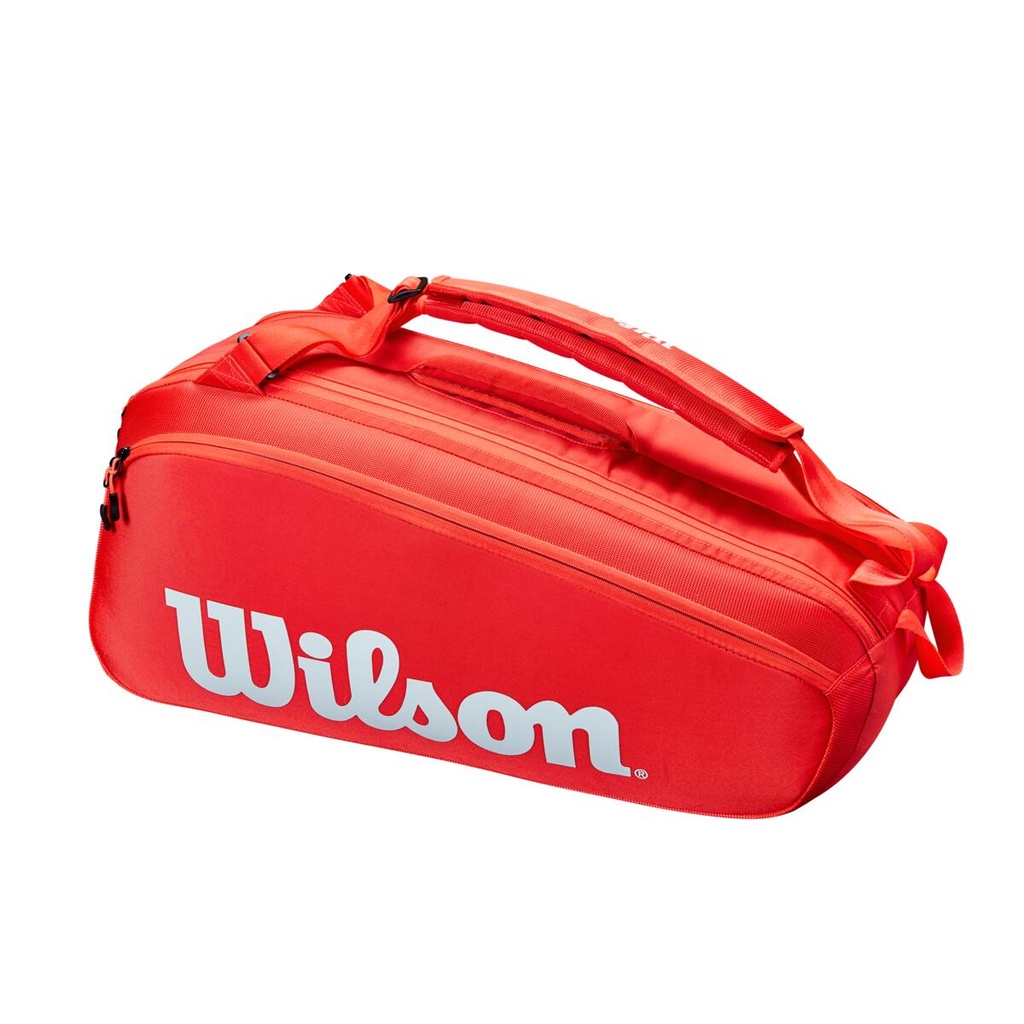 Bolso de Tenis Wilson Super Tour 6 Pk Rojo