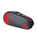 Bolso de Tenis Wilson Team 6Pk Rojo/Gris