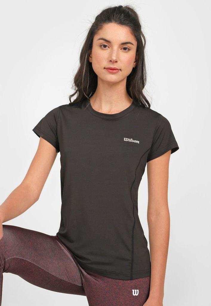 Playera Wilson Cuello Redondo Ultra Light Dama 58986 Negro