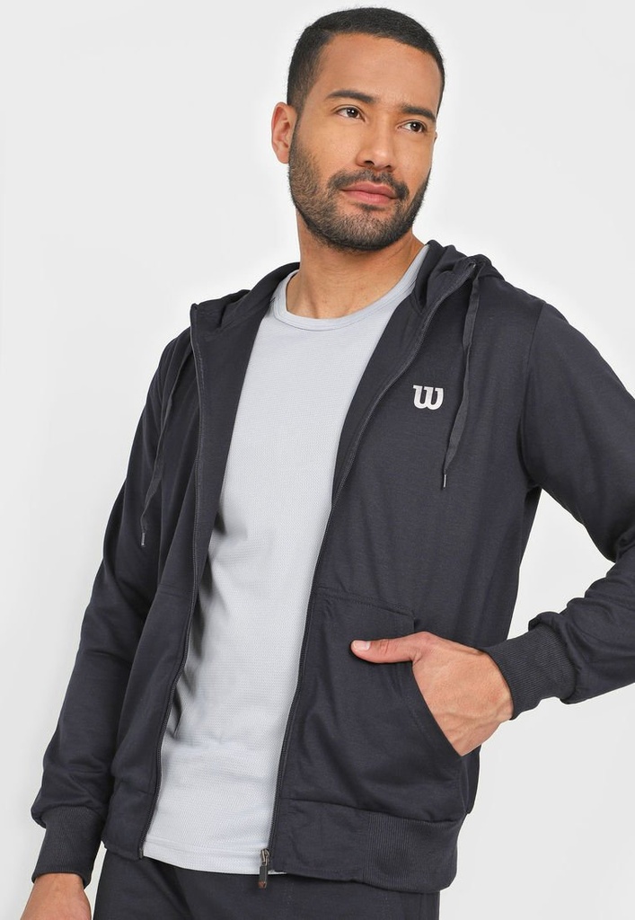 Buzo Con Capota Wilson French Terry Caballero 98290  Marino