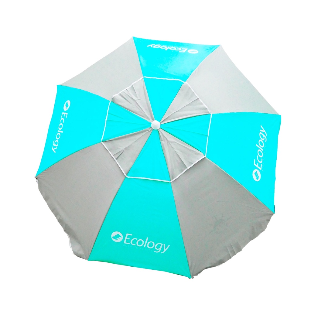 [11236] Sombrilla Ecology Uv Fibra Max  (Turquesa y Gris)