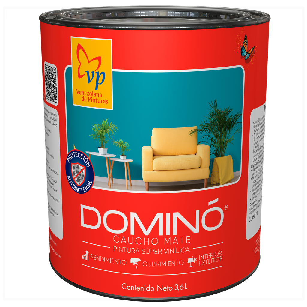 Pintura Dominó Plástico VP 1 Galón Negro Infinito Tipo B