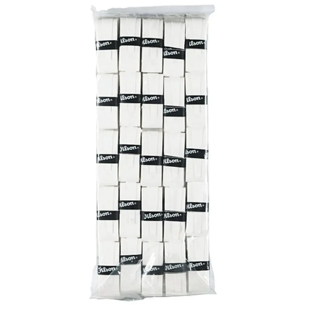 Pro Overgrip Wilson P/Raqueta Tennis 50Pz (Blanco)